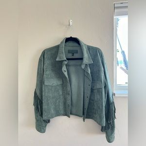 Twist and Shout Blank NYC Vegan Suede Jacket